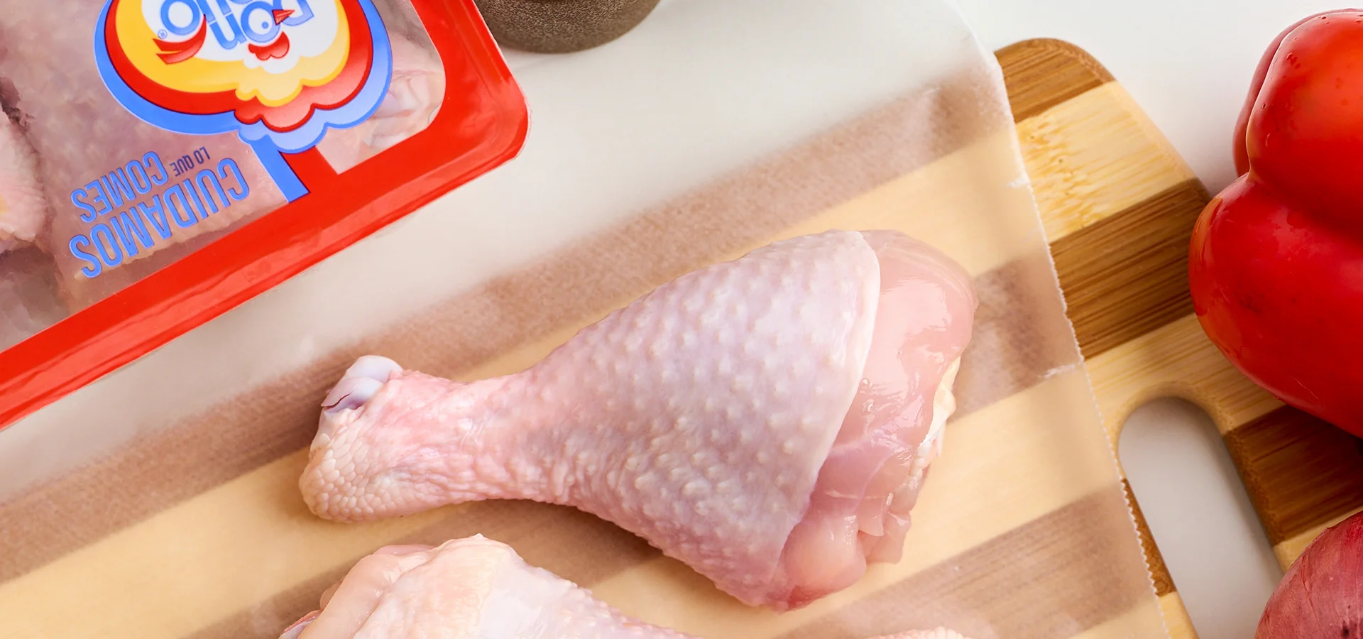 Pollo en la cocina